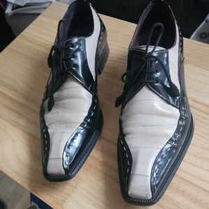 Black and Cream Oxford Spectator Shoes